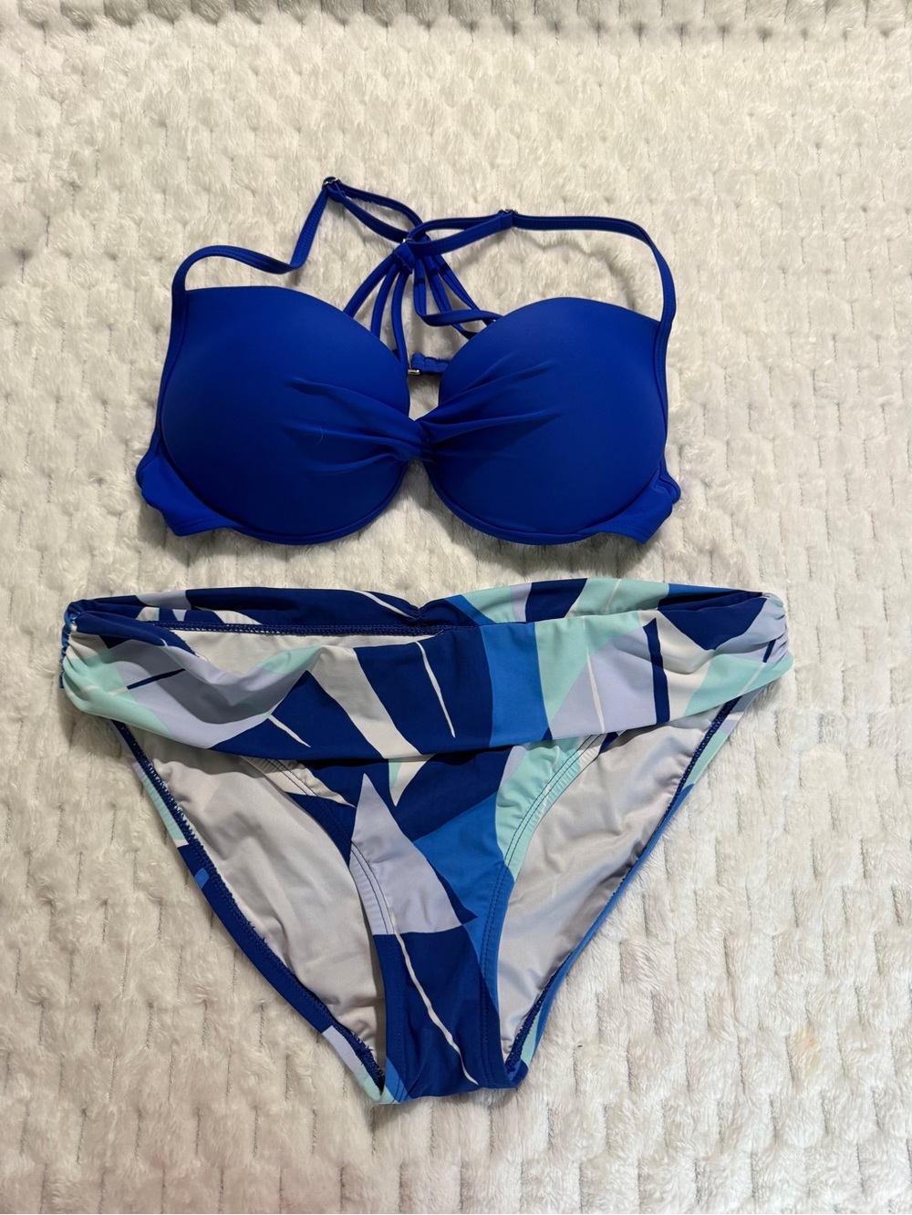 Royal blue bikini set